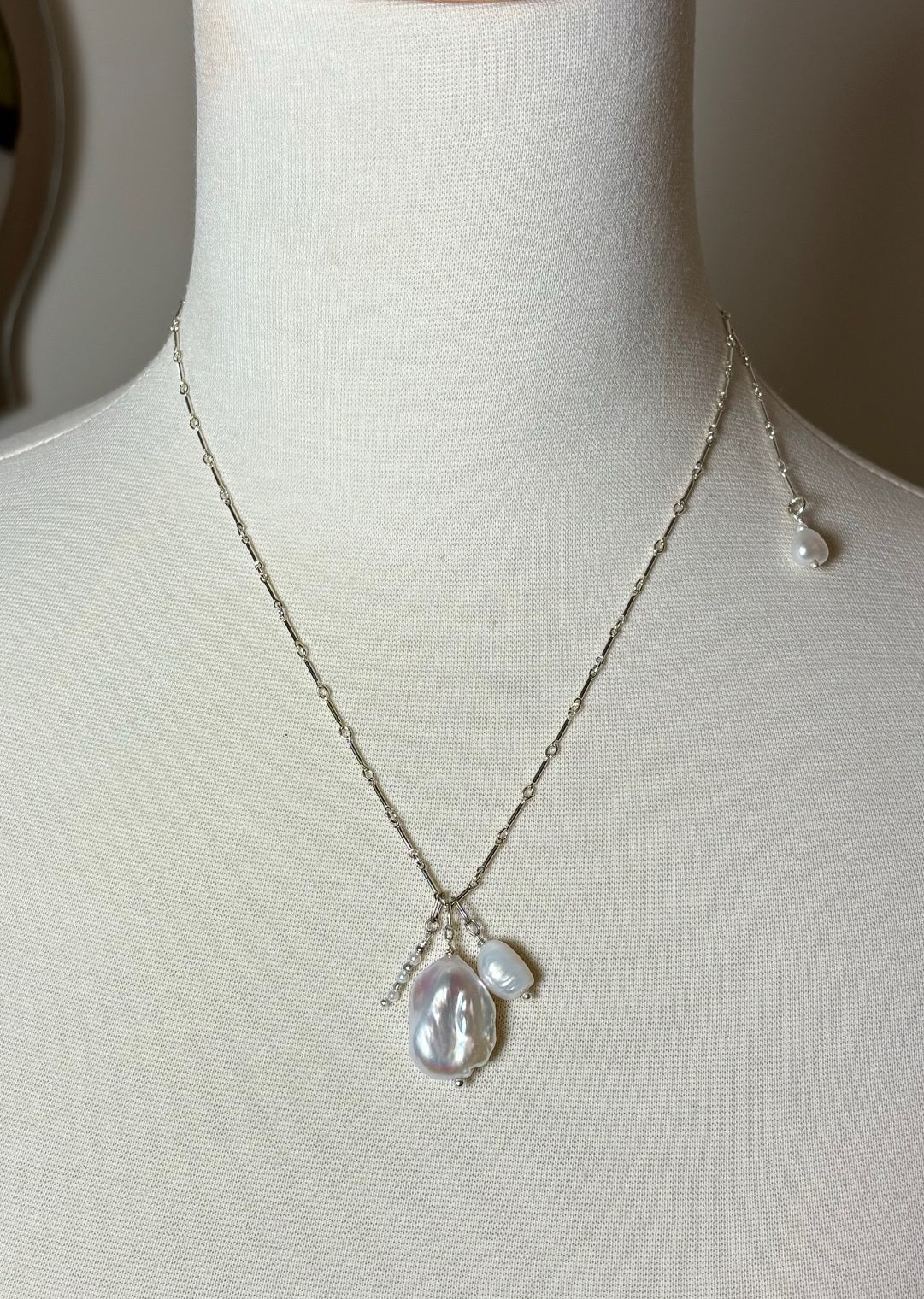 Melange Pearl Pendant-sterling or gold